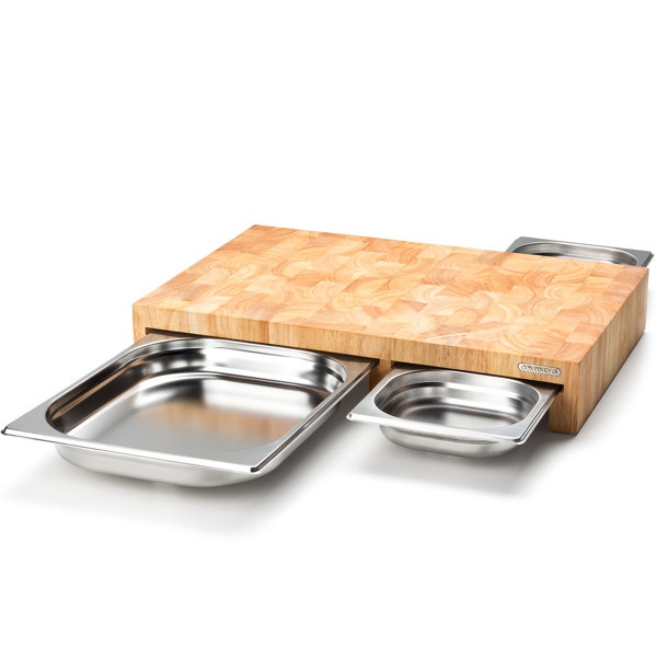 Continenta Rubberwood Cutting Board & Reviews Wayfair.co.uk